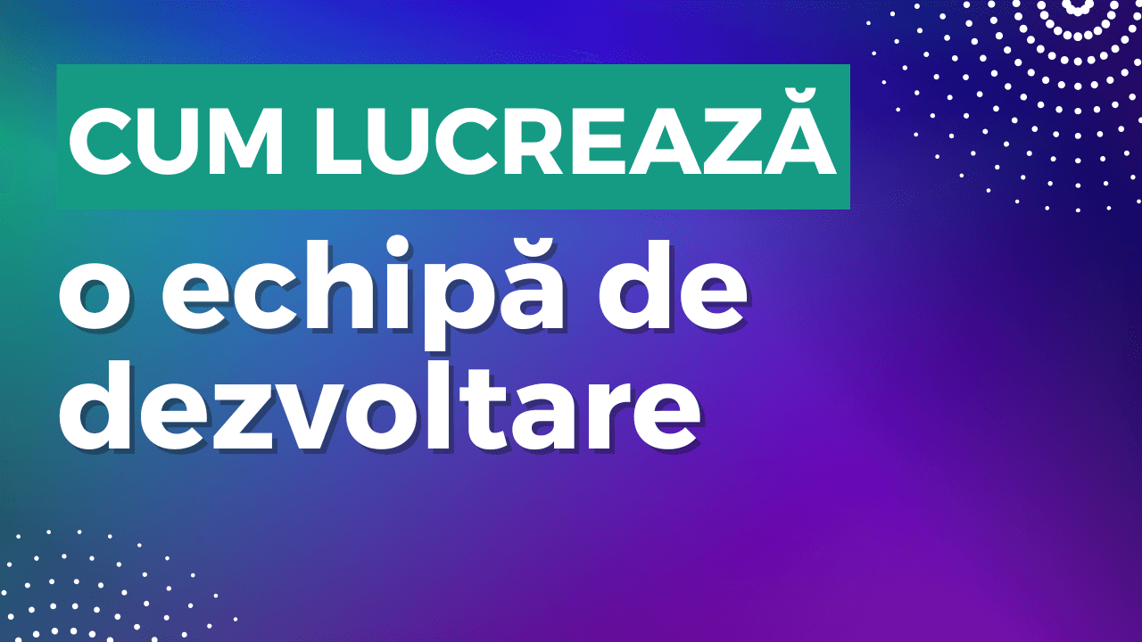 Cum lucrează o echipă de dezvoltare software