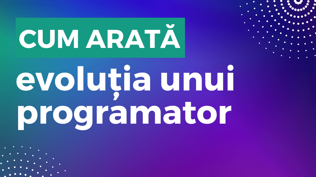 Cum arată evoluția unui programator