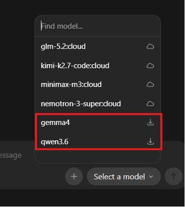 Alegerea unui model în Ollama