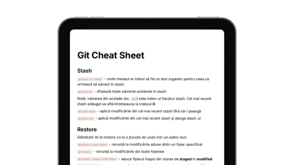 BONUS: Git Cheat Sheet